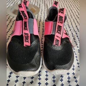 Nike Kids Black and Pink Shoes